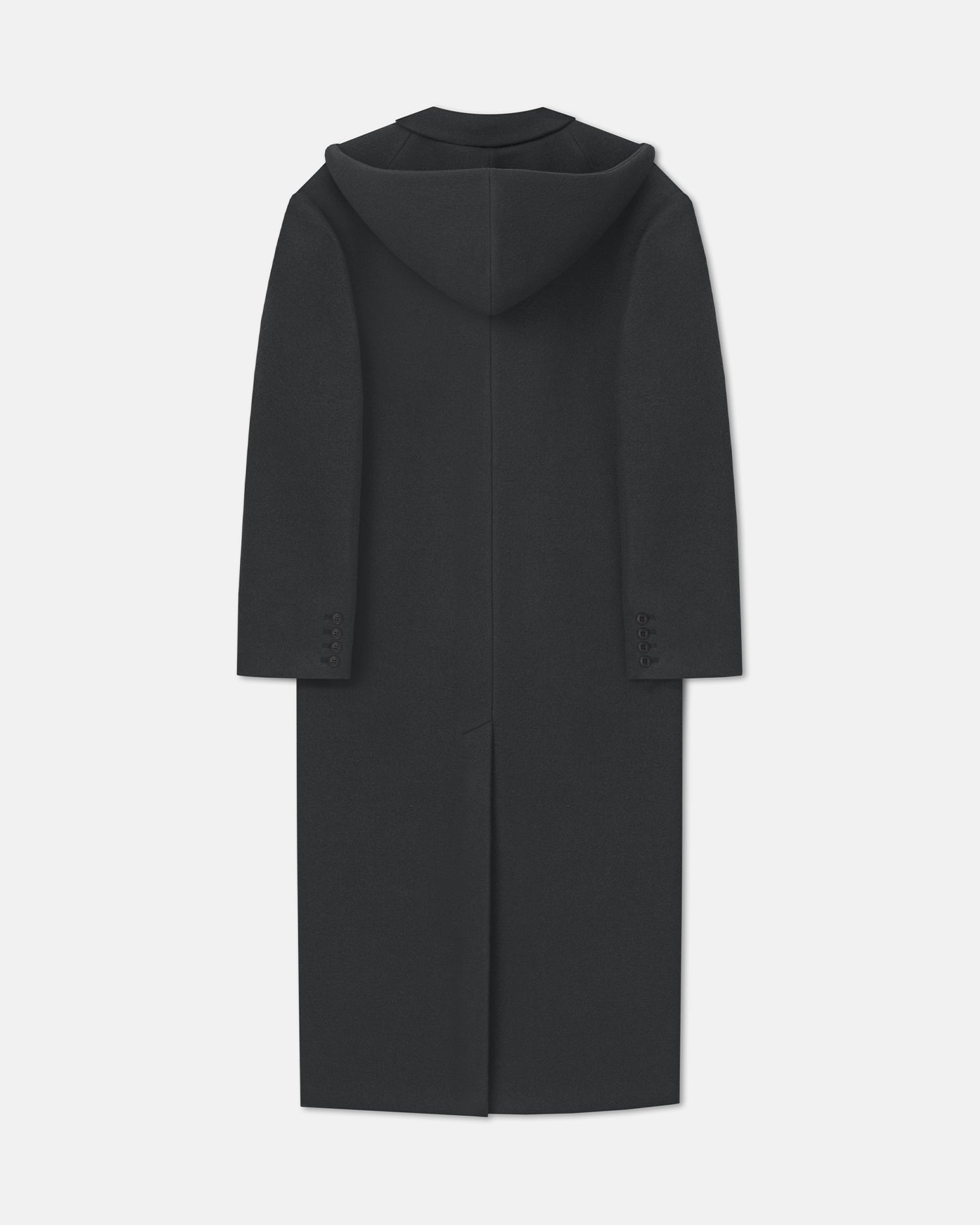 Melva - Aged Felted Wool Coat - Midnight Green