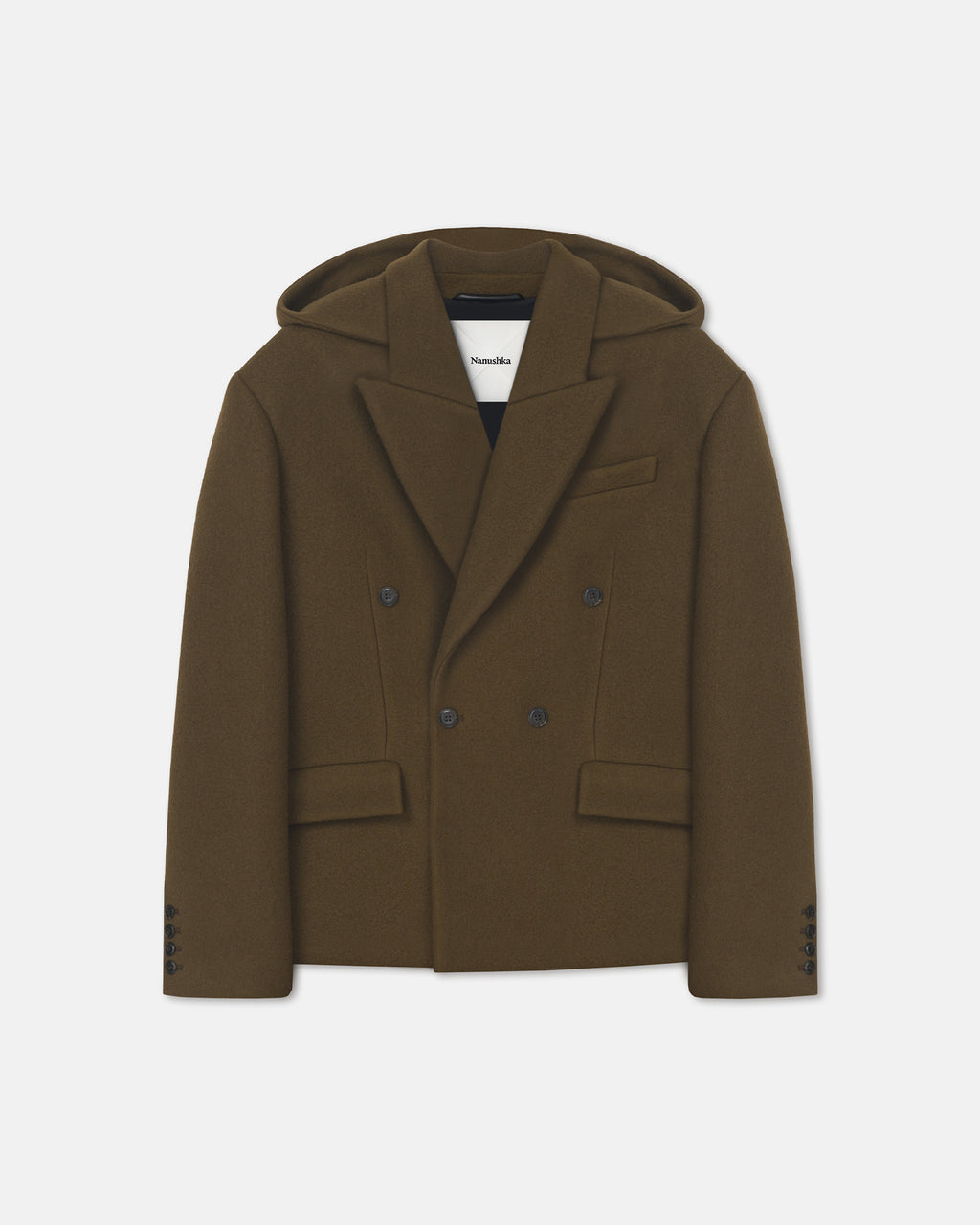 Brione - Aged Felted Wool Blazer - Wood