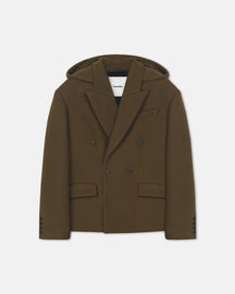 Brione - Aged Felted Wool Blazer - Wood