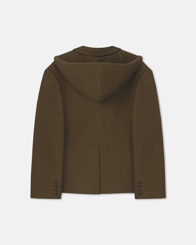 Brione - Aged Felted Wool Blazer - Wood