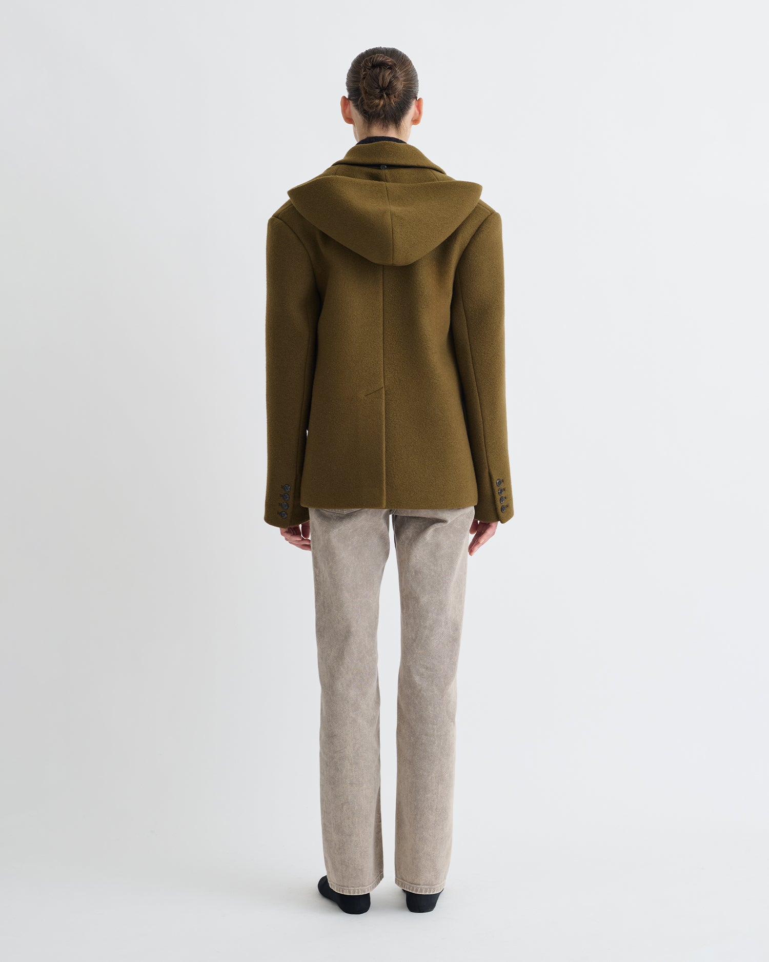 Brione - Aged Felted Wool Blazer - Wood