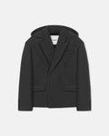 Brione - Aged Felted Wool Blazer - Midnight Green
