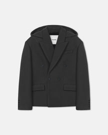 Brione - Aged Felted Wool Blazer - Midnight Green