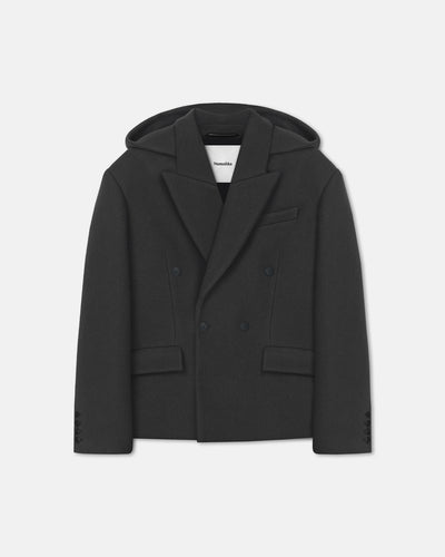 Brione - Aged Felted Wool Blazer - Midnight Green