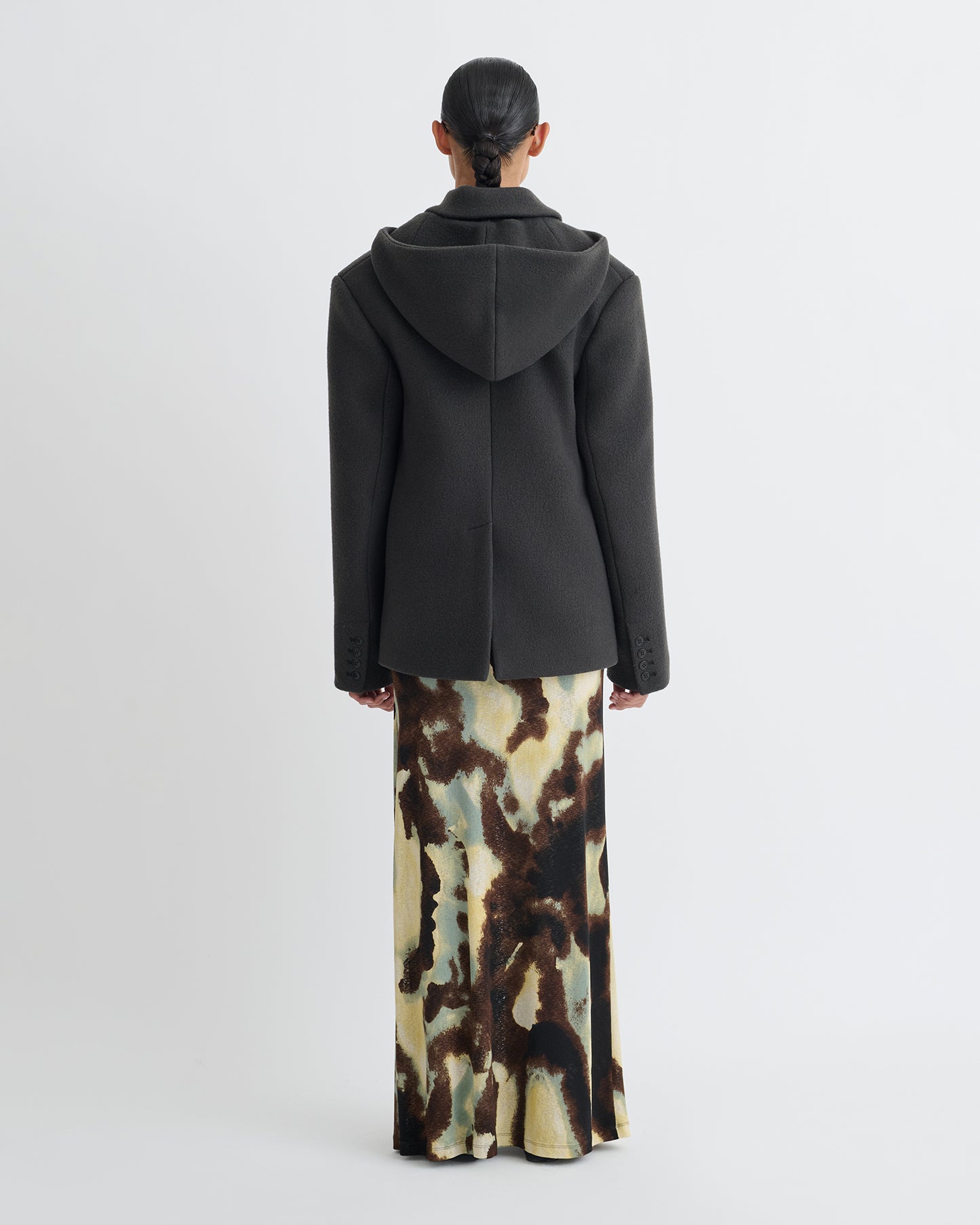 Brione - Aged Felted Wool Blazer - Midnight Green