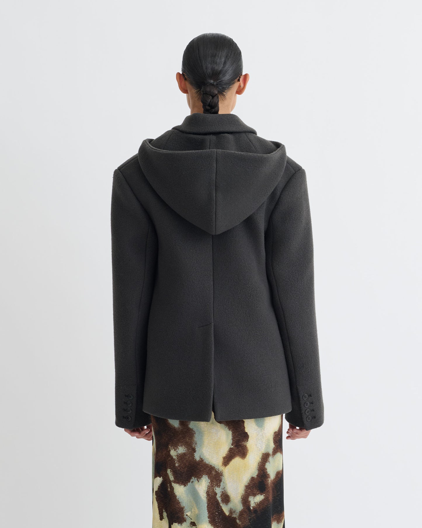 Brione - Aged Felted Wool Blazer - Midnight Green