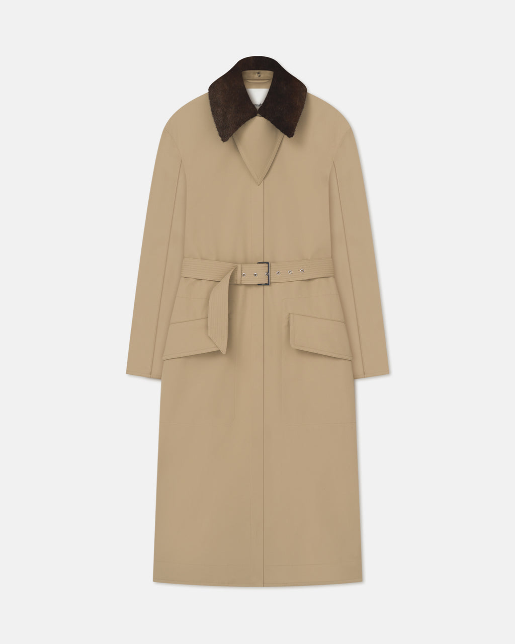 Talbot - Bonded Trench/Faux Fur Coat - Beige/Brown