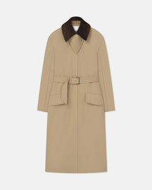 Talbot - Bonded Trench/Faux Fur Coat - Beige/Brown