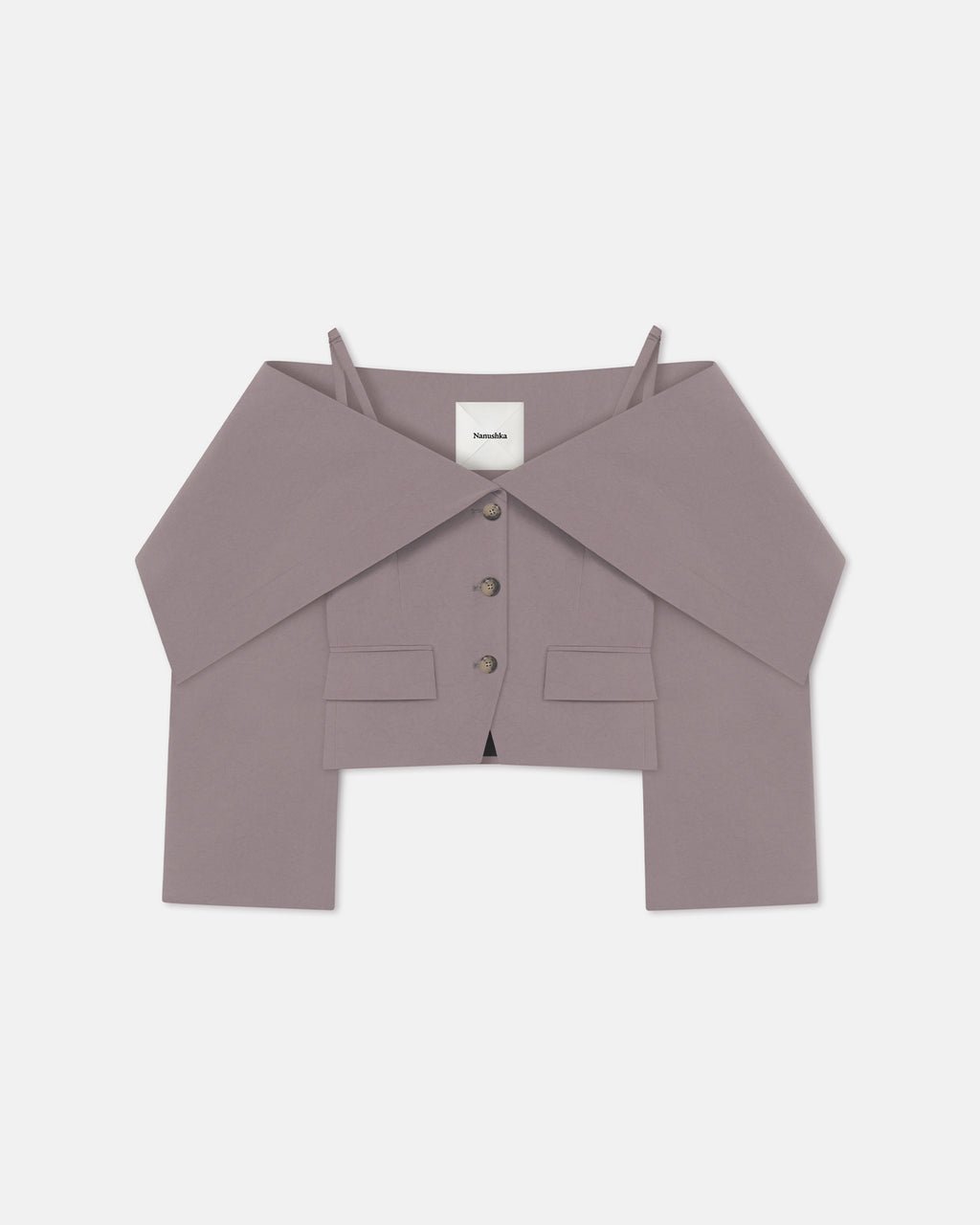 Amantha - Paper Jersey Blazer - Grey