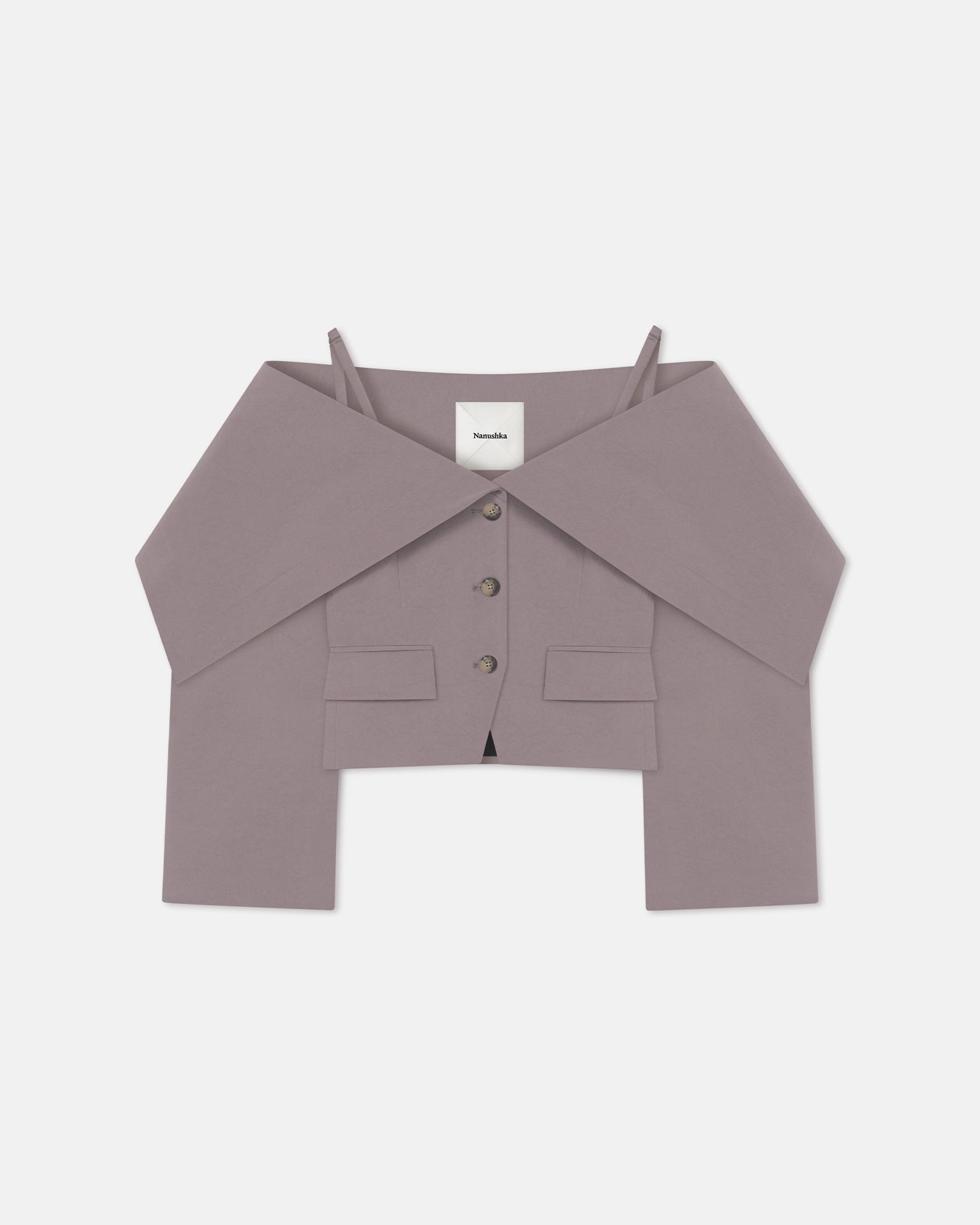 Amantha - Paper Jersey Blazer - Grey