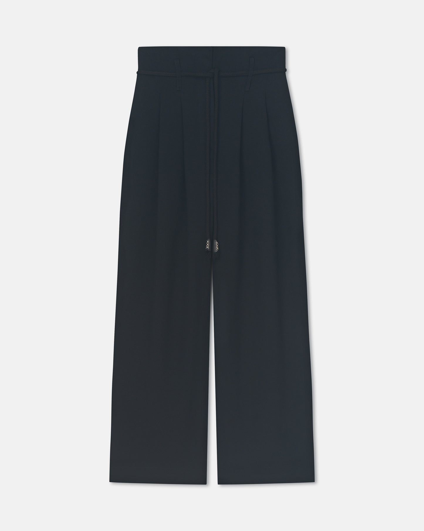 Nevada - Tech Linen Belted Pants - Black