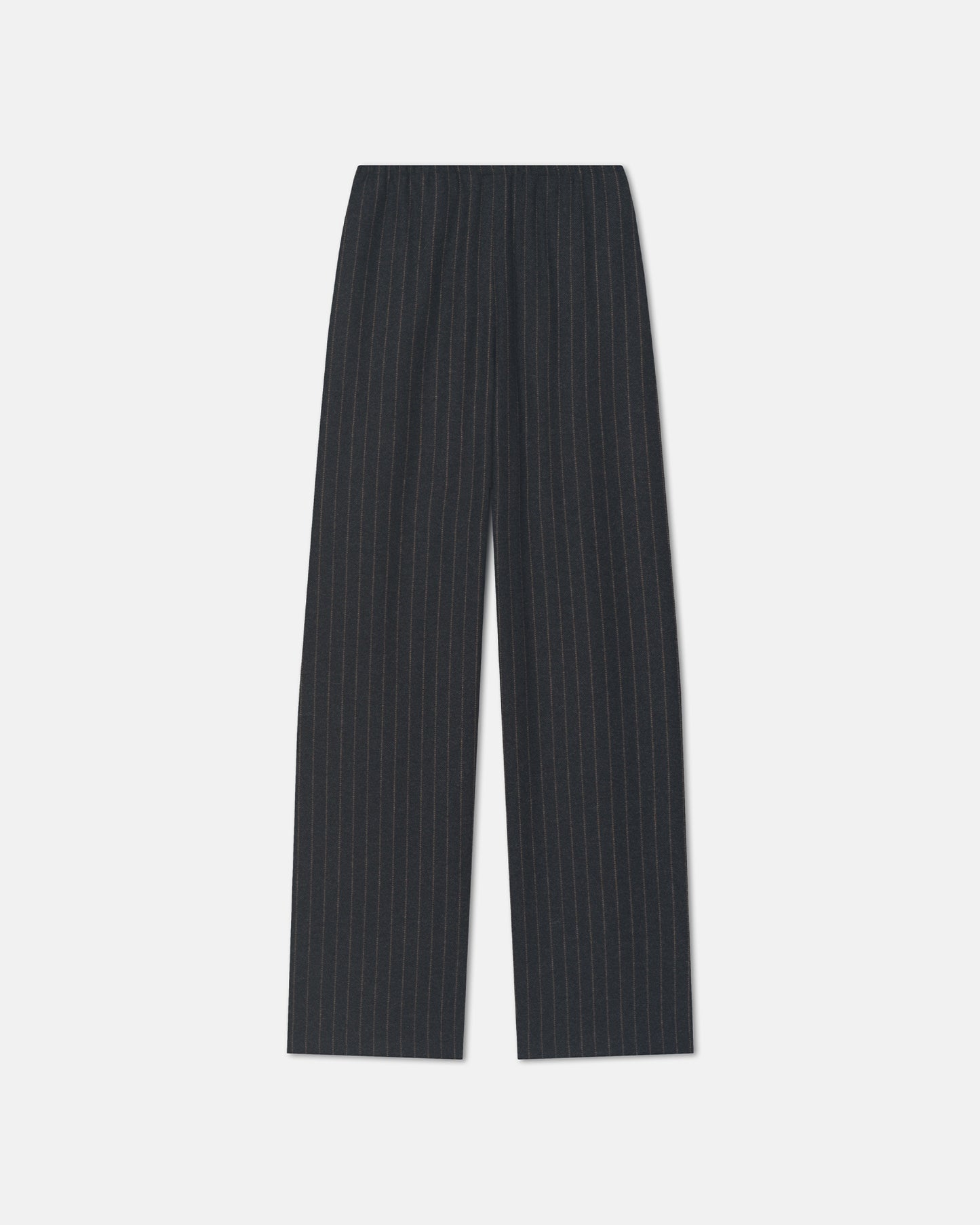 Arvenn - Pinstripe Wool Pants - Black/Grey
