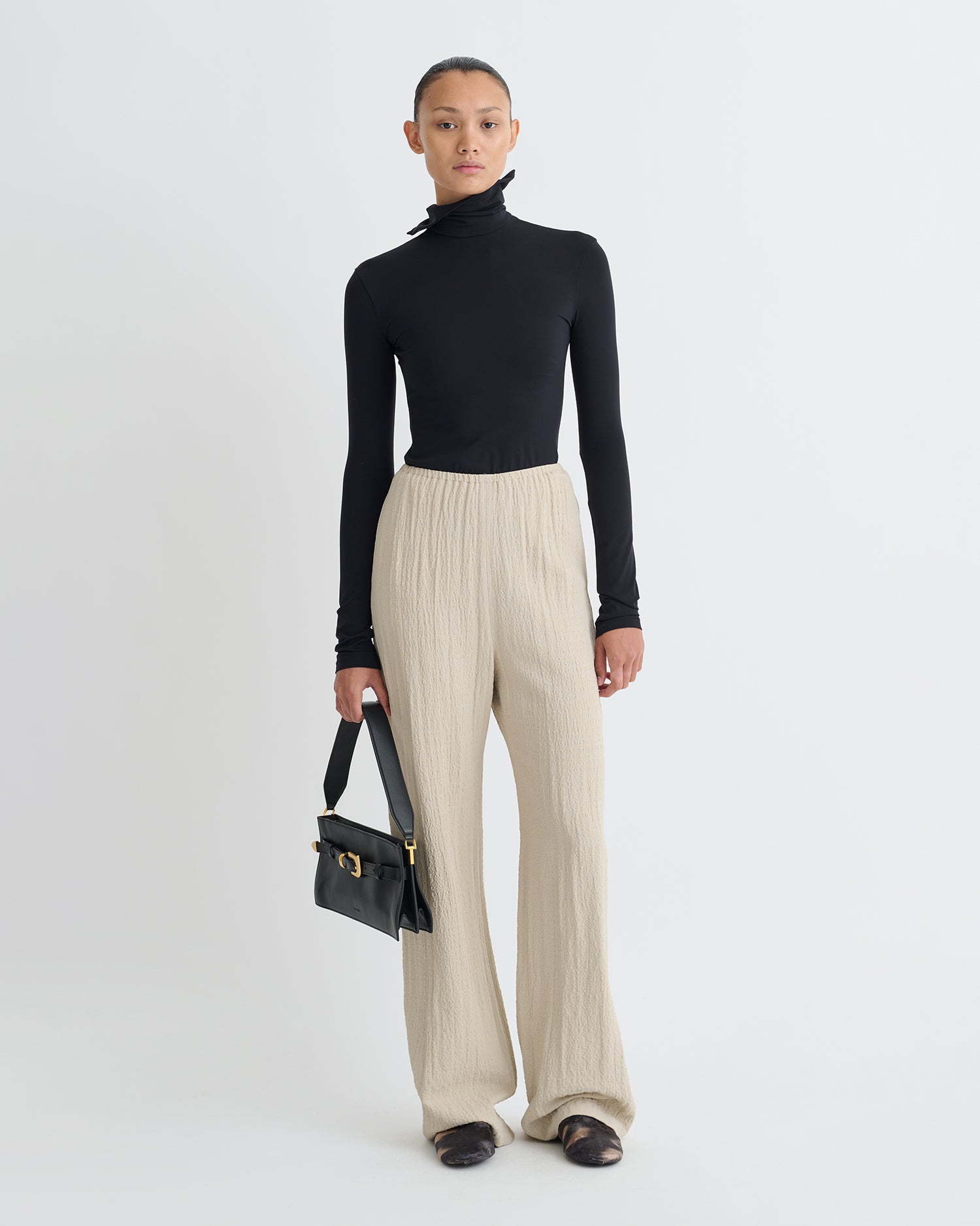 Arvenn - Seersucker Suiting Pants - Sand – Nanushka