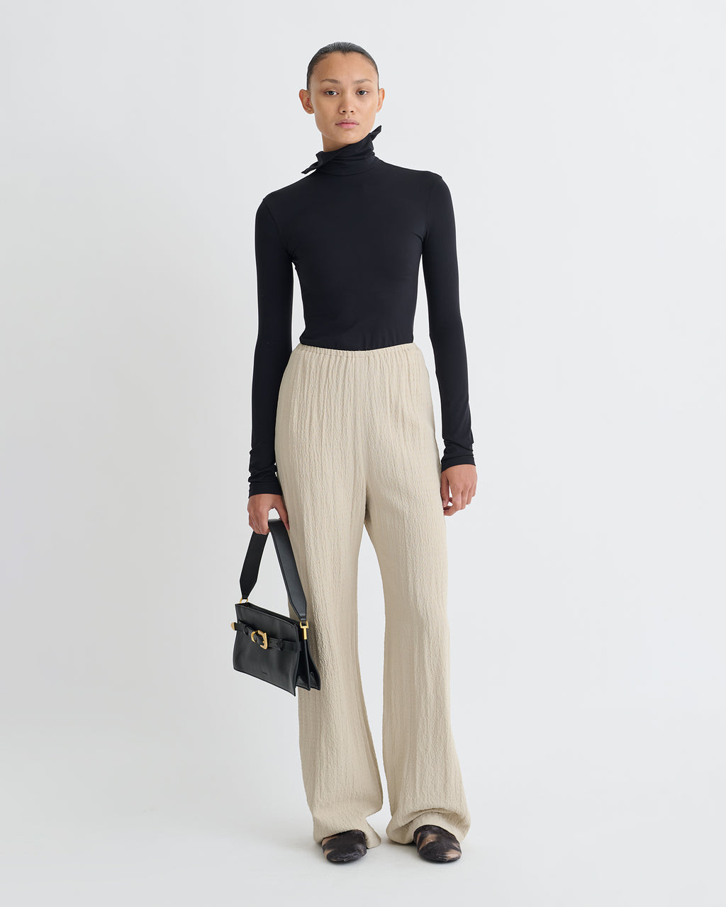 Arvenn - Seersucker Suiting Pants - Sand