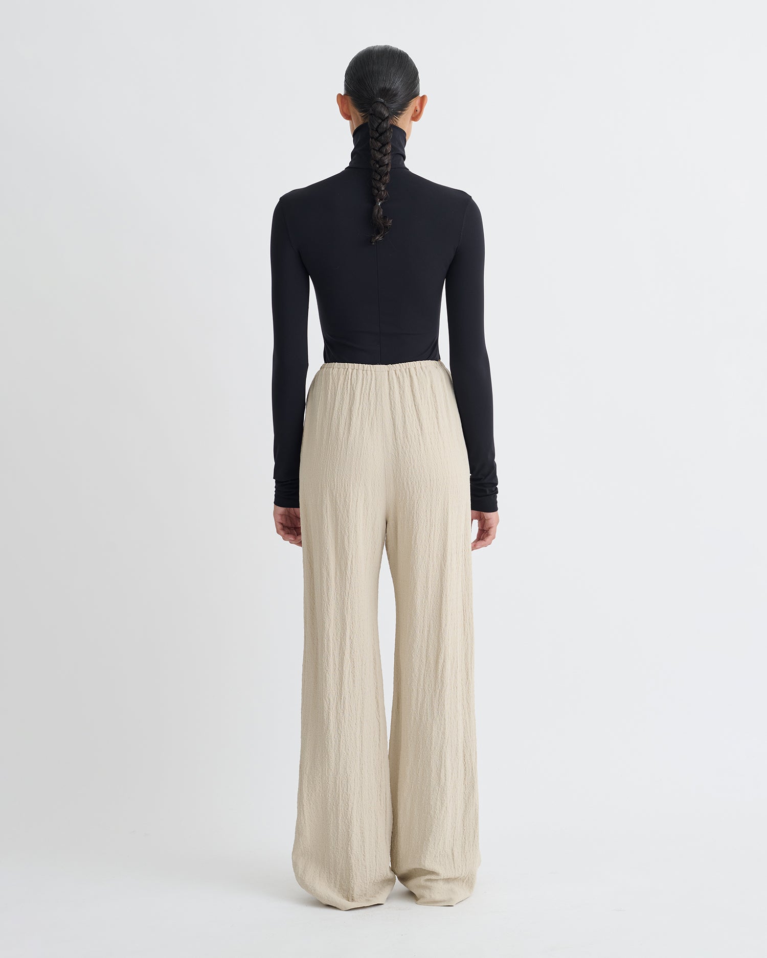 Arvenn - Seersucker Suiting Pants - Sand – Nanushka