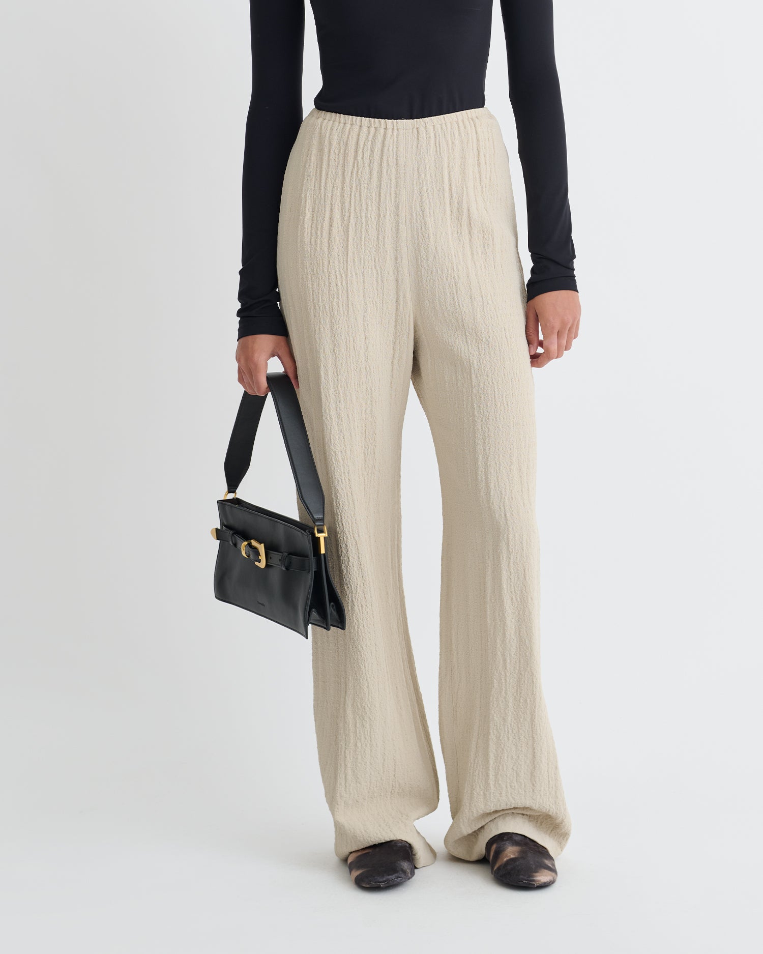 Arvenn - Seersucker Suiting Pants - Sand