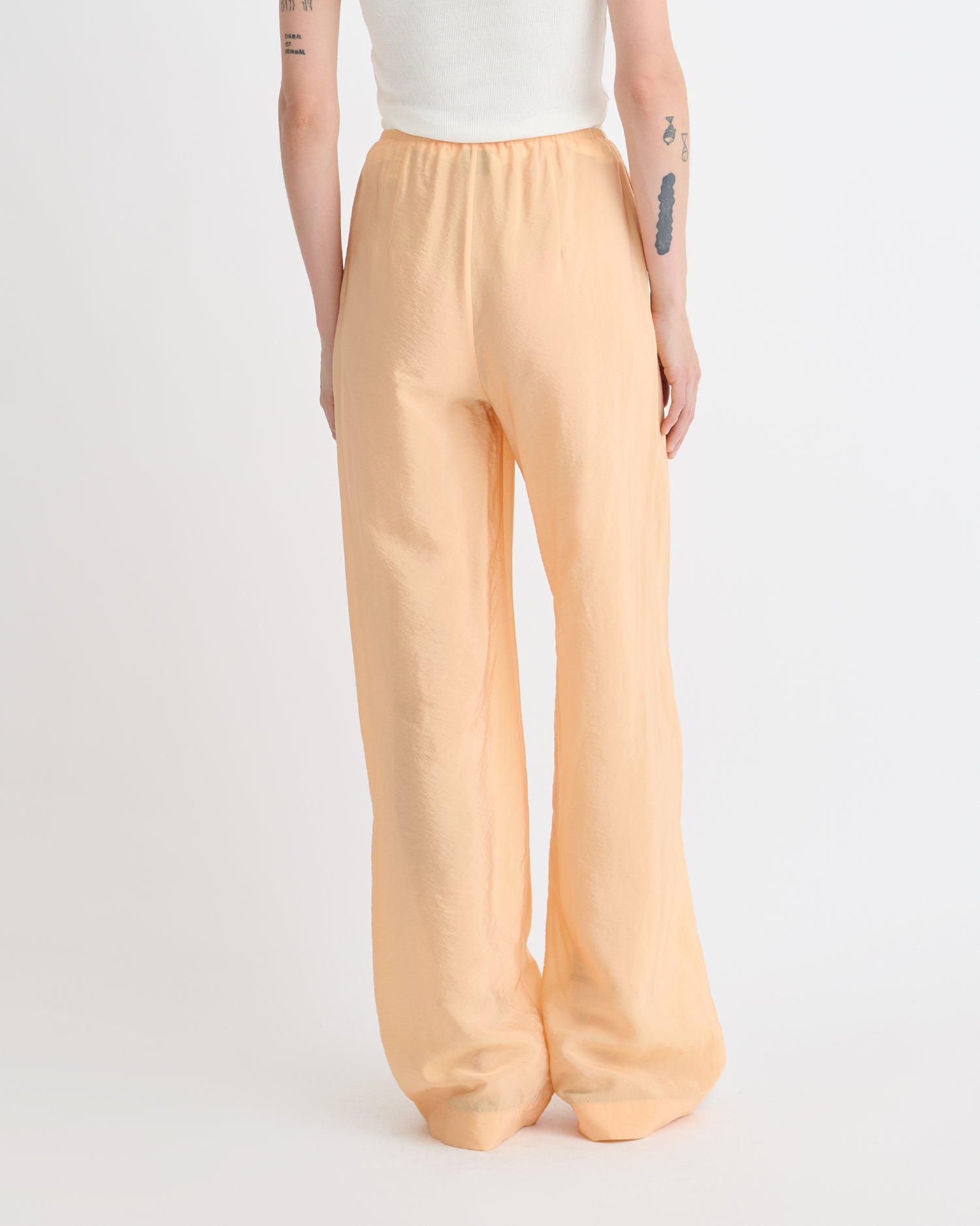 Arvenn - Crepe Organza Pants - Apricot