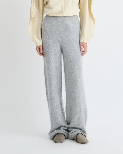 Ewerly - Brushed Cashmere Pants - Grey