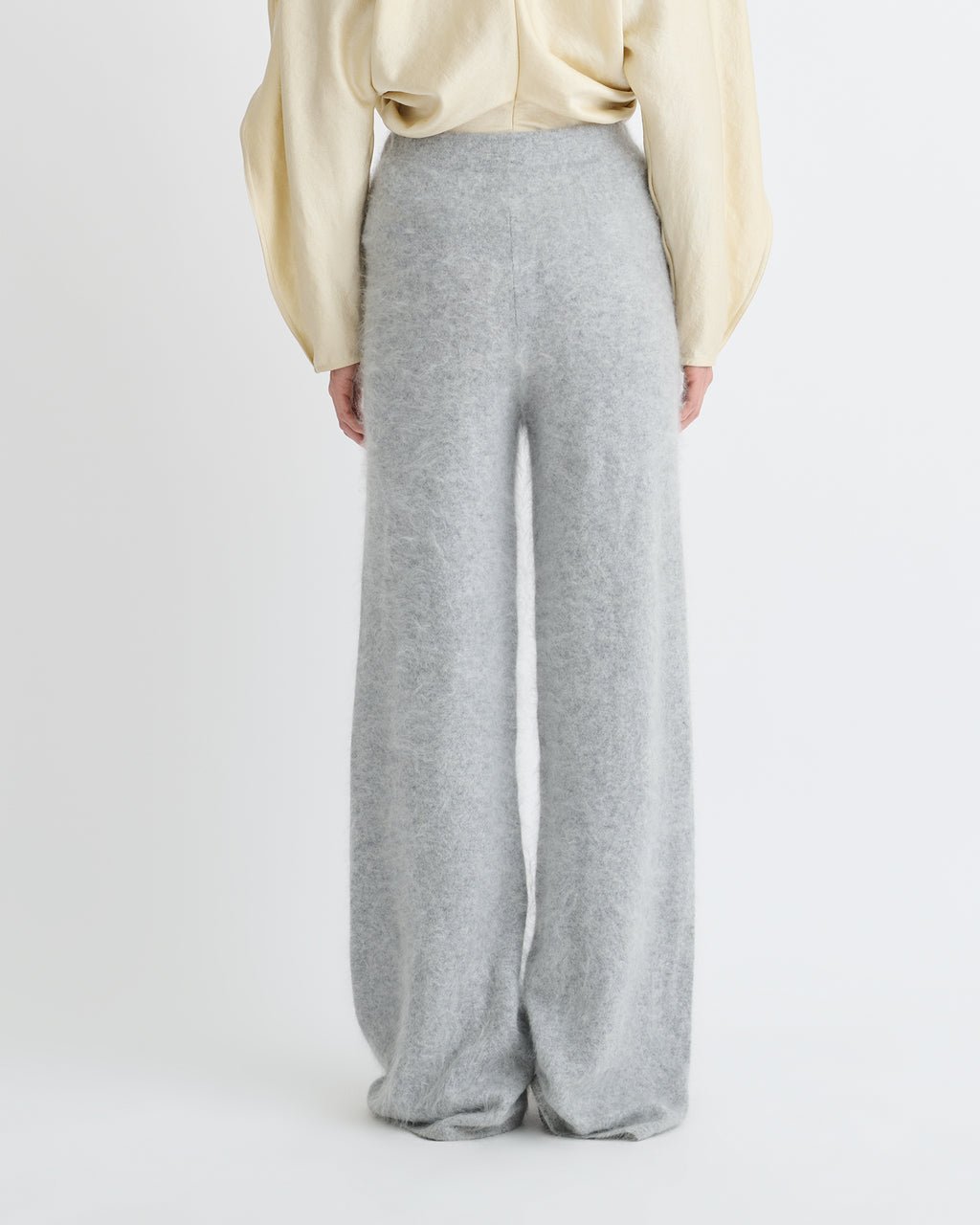 Ewerly - Brushed cashmere pants - Grey
