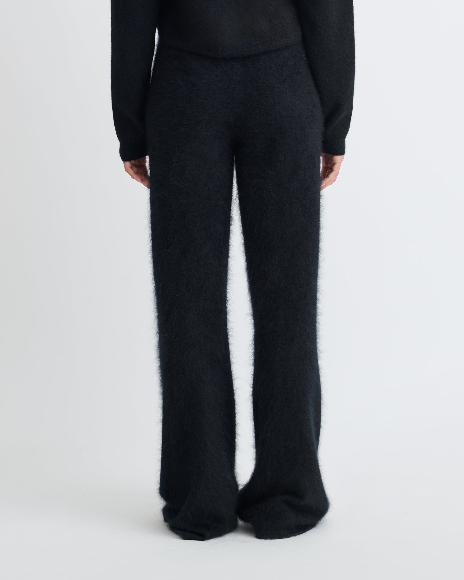 Ewerly - Brushed cashmere pants - Black – Nanushka