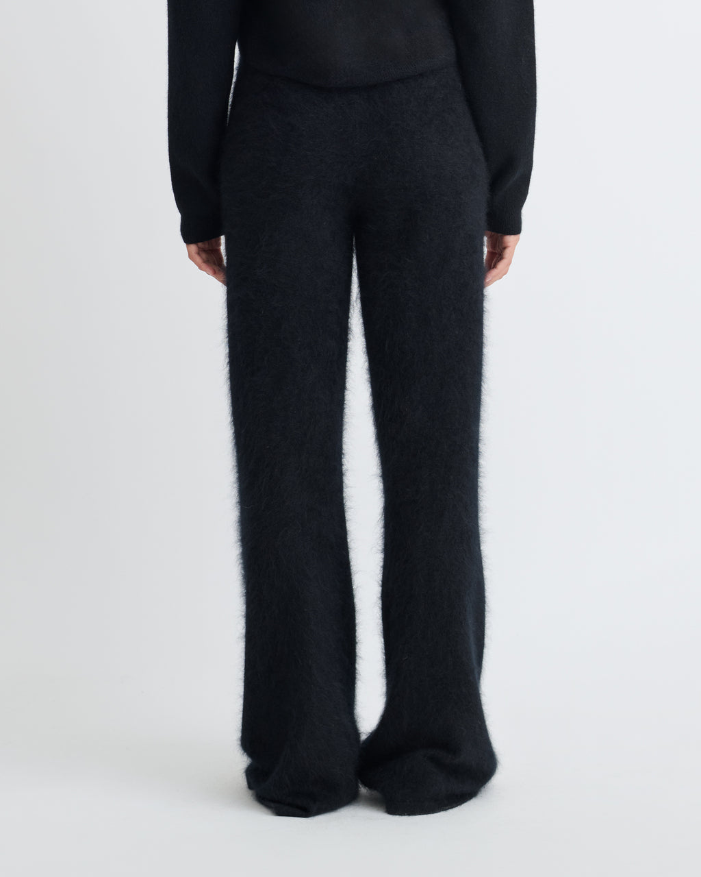 Ewerly - Brushed cashmere pants - Black