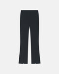 Luana - Front slit pants - Black