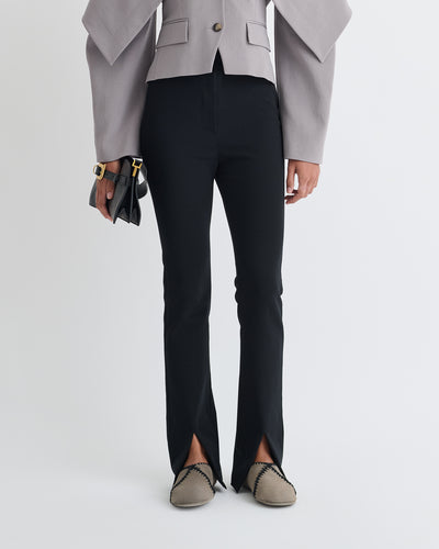 Luana - Paper Jersey Pants - Black