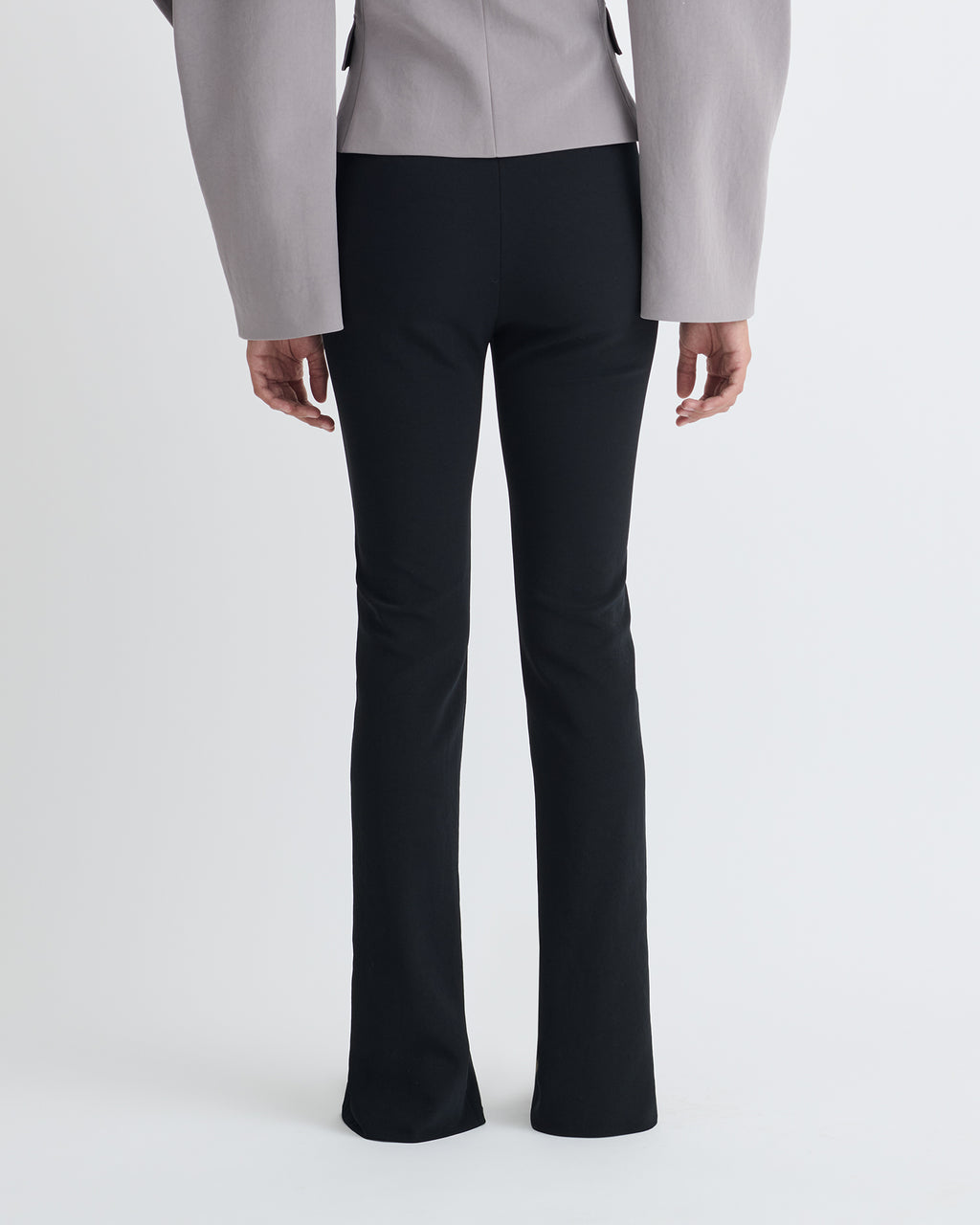 Luana - Front slit pants - Black
