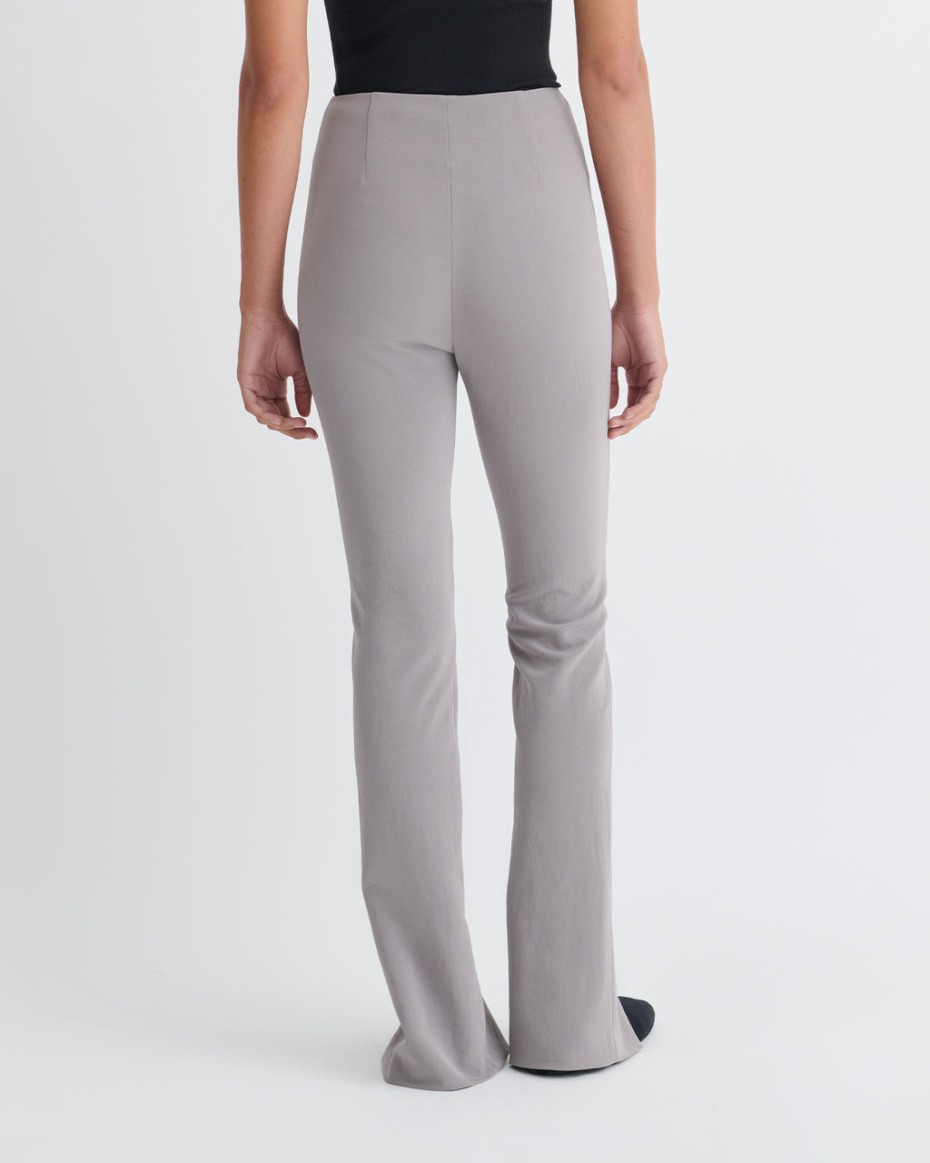 Luana - Front slit pants - Grey