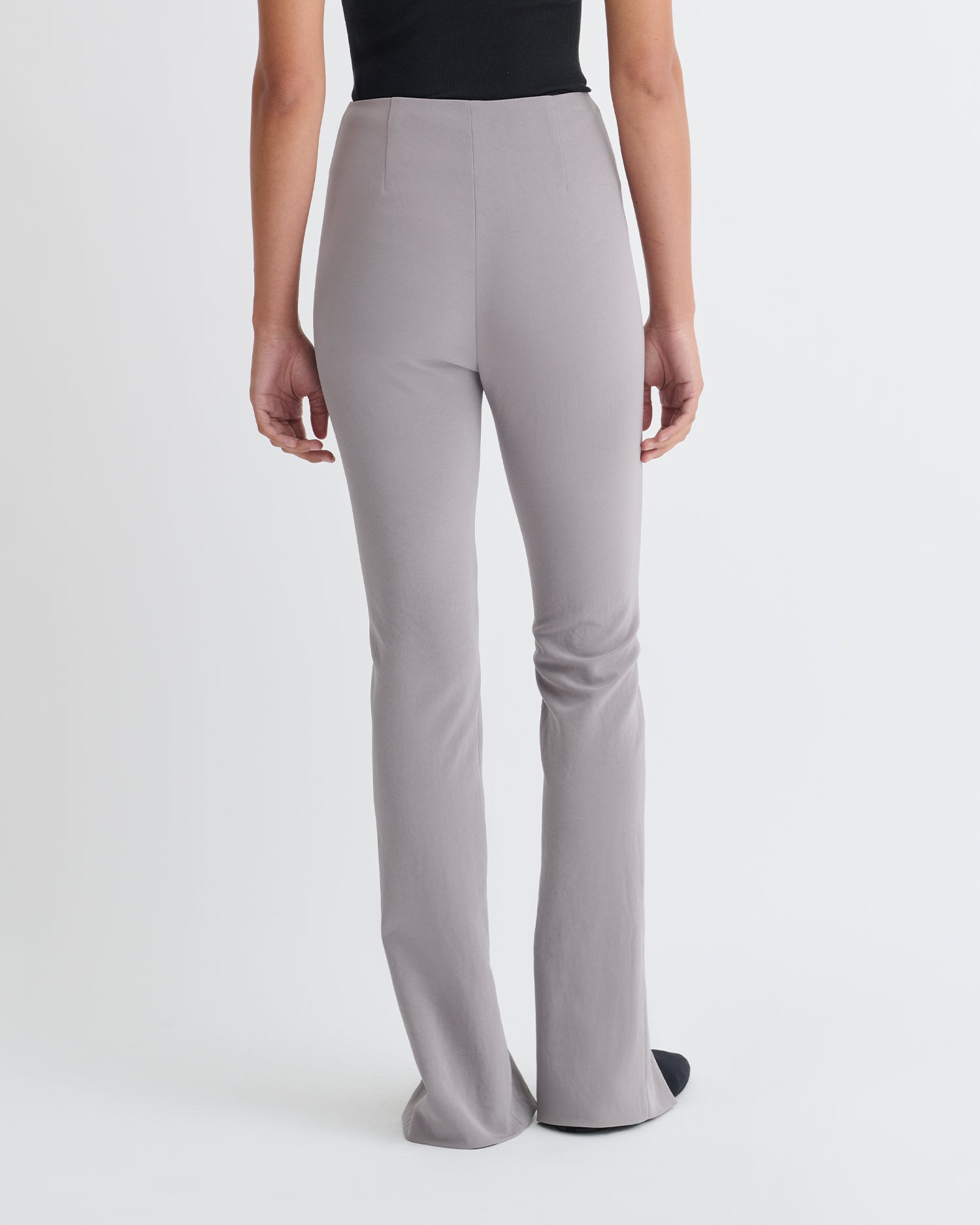 Luana - Paper Jersey Pants - Grey