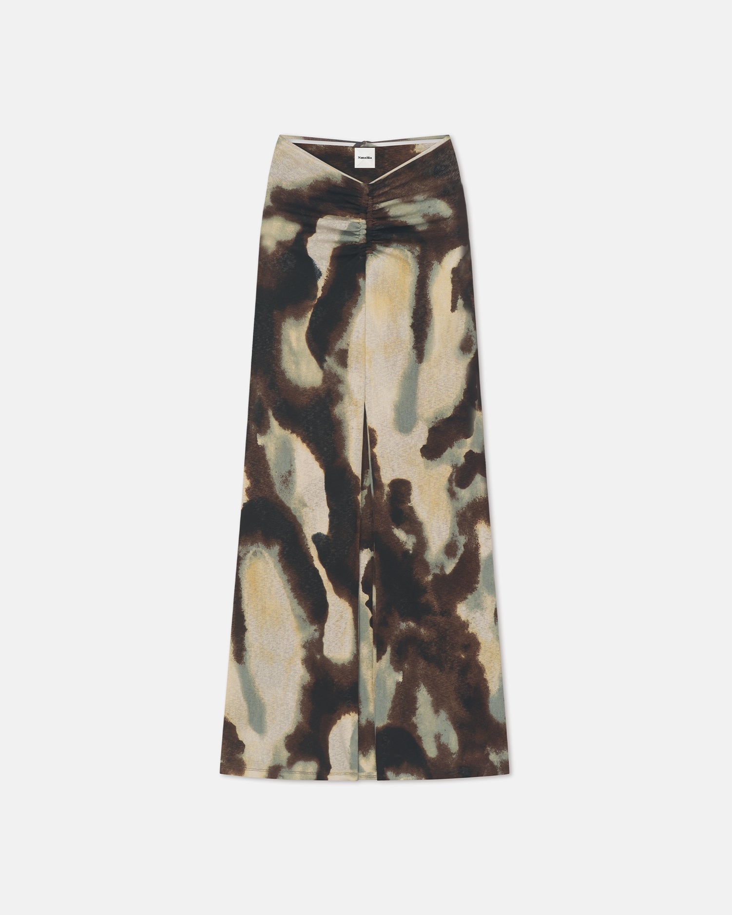 Cheyen - Mesh Jersey Long Skirt - Watercolor Sage