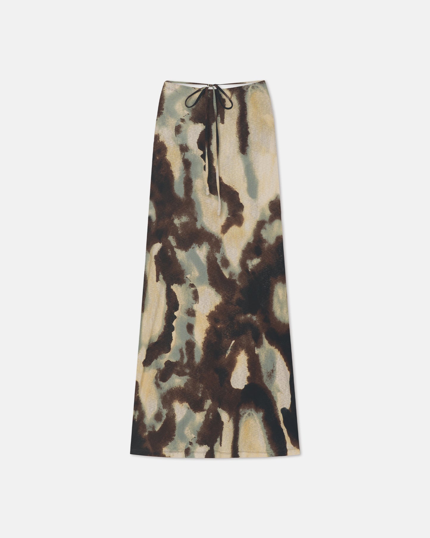 Cheyen - Mesh Jersey Long Skirt - Watercolor Sage