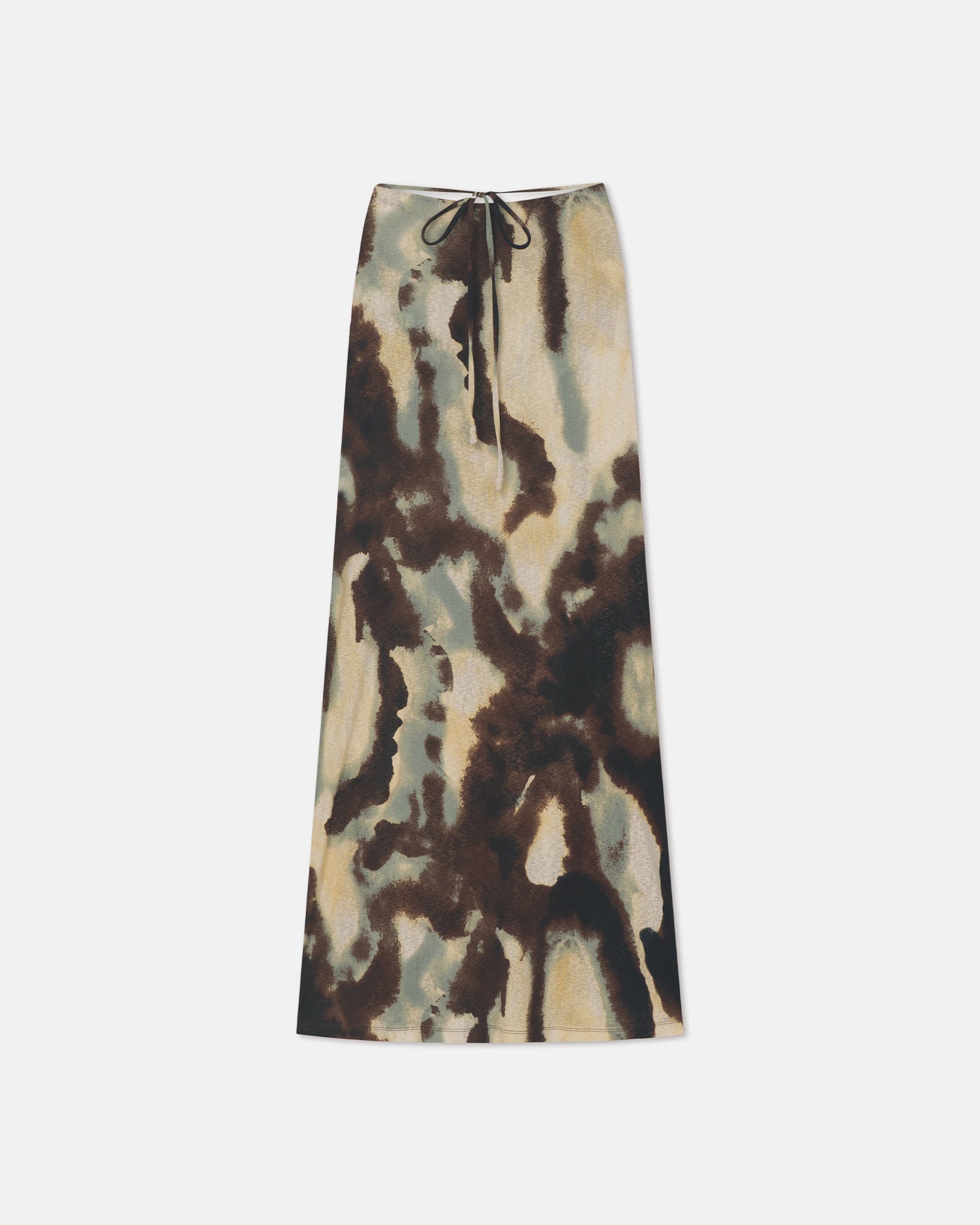 Cheyen - Mesh Jersey Long Skirt - Watercolor Sage