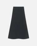Priel - Overwashed Merino Mid-Length Skirt - Charcoal