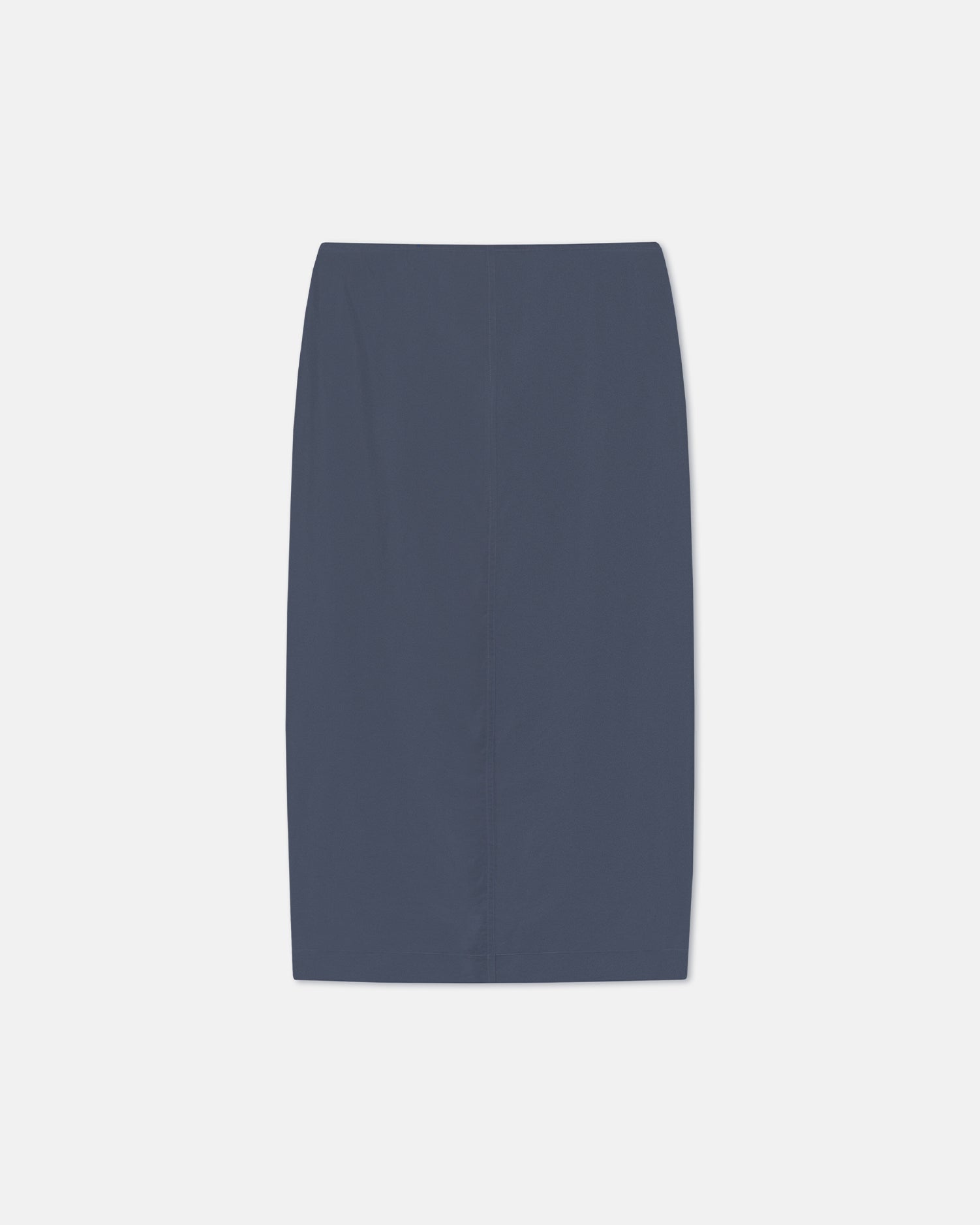 Ciar - Crepe Organza Mid-Length Skirt - Denim Blue