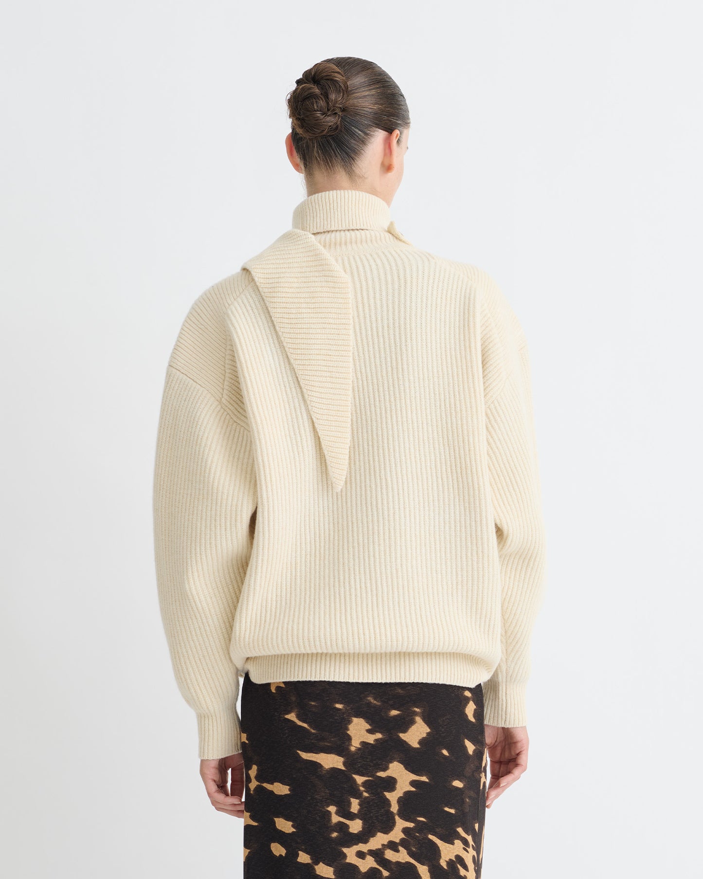Blaer - Chunky Merino Sweater - Creme
