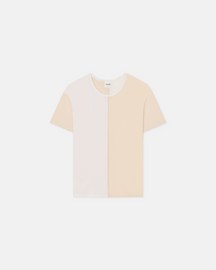Hove - Color Blocked T-Shirt  - White/Eggshell
