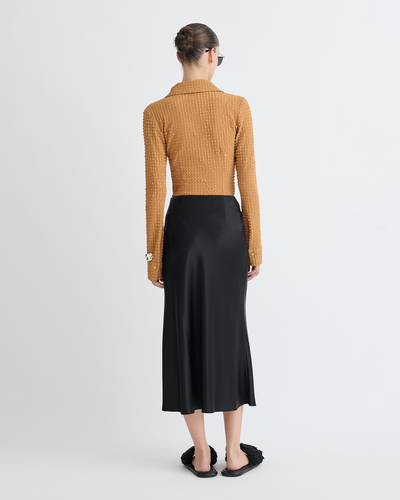 Lotte - Seersucker Shirt - Camel