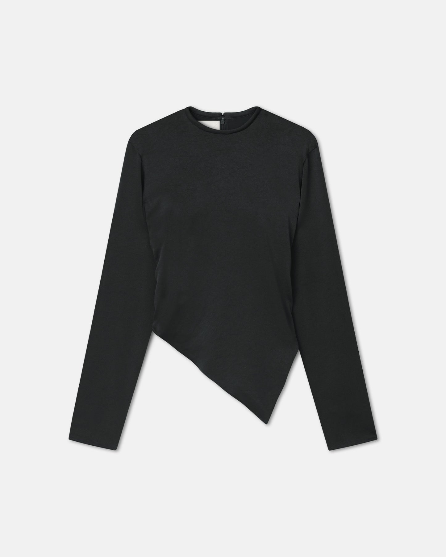 Endah - Crisp Satin Top - Black