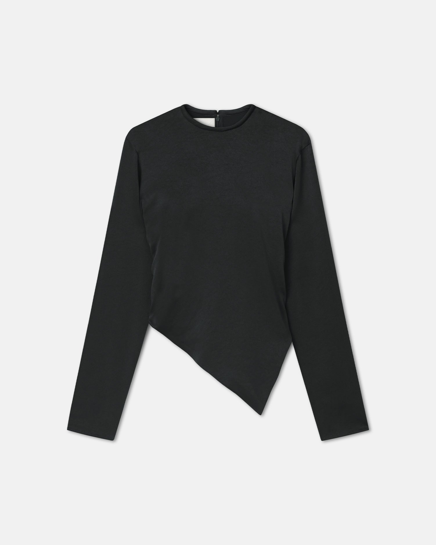 Endah - Crisp Satin Top - Black