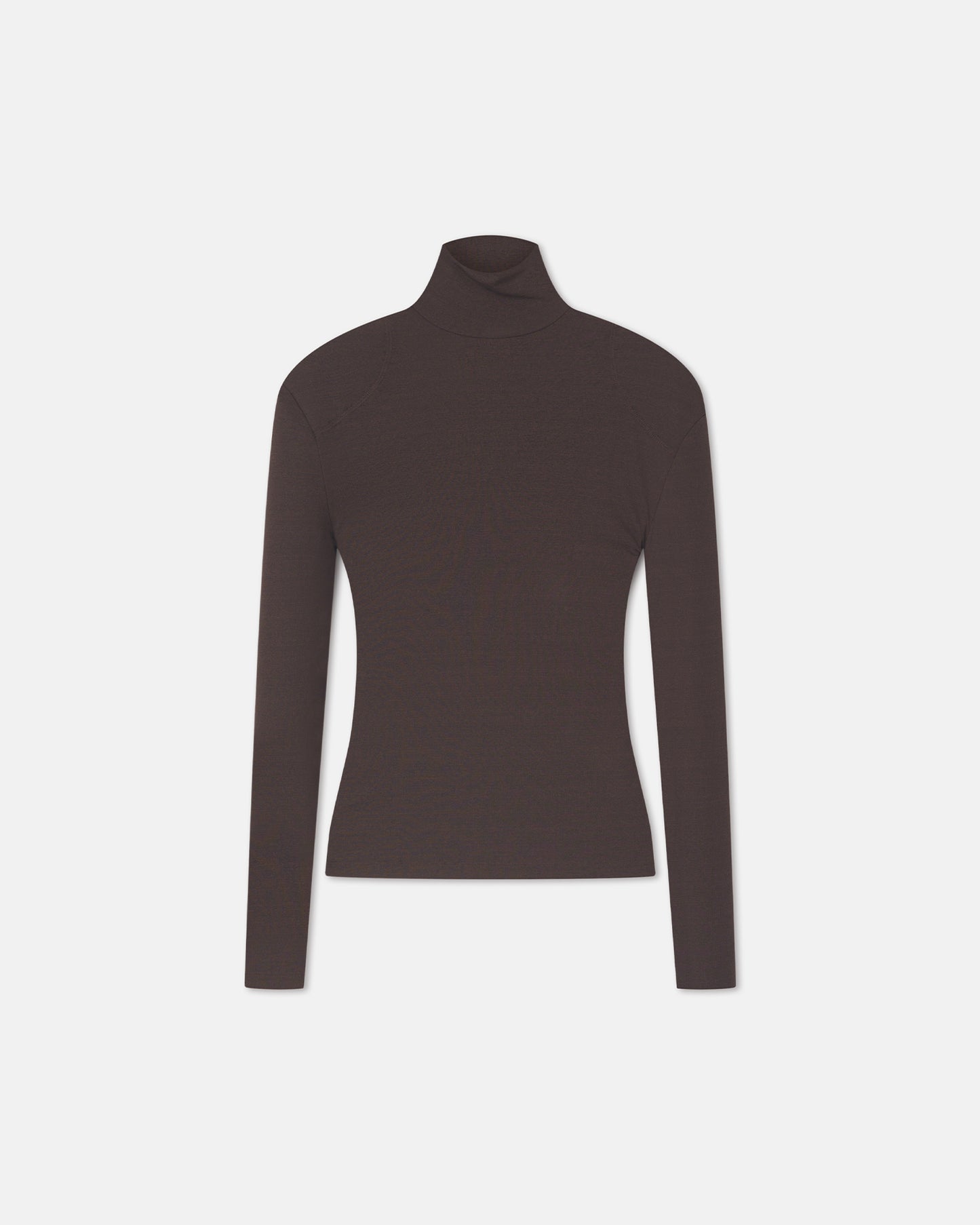 Nayeli - Mesh Jersey Long Sleeved Top - Dark Oak