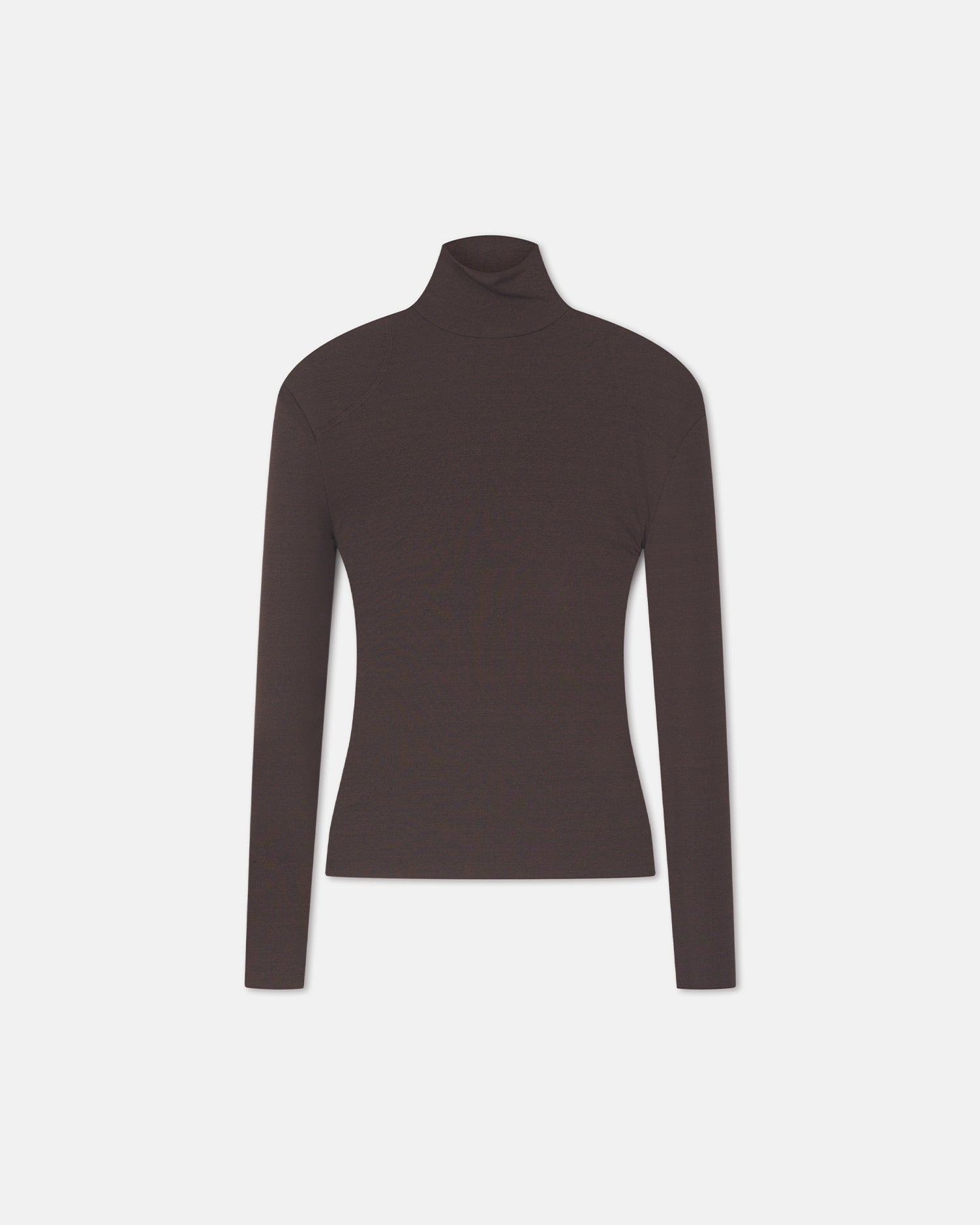 Nayeli - Mesh Jersey Long Sleeved Top - Dark Oak