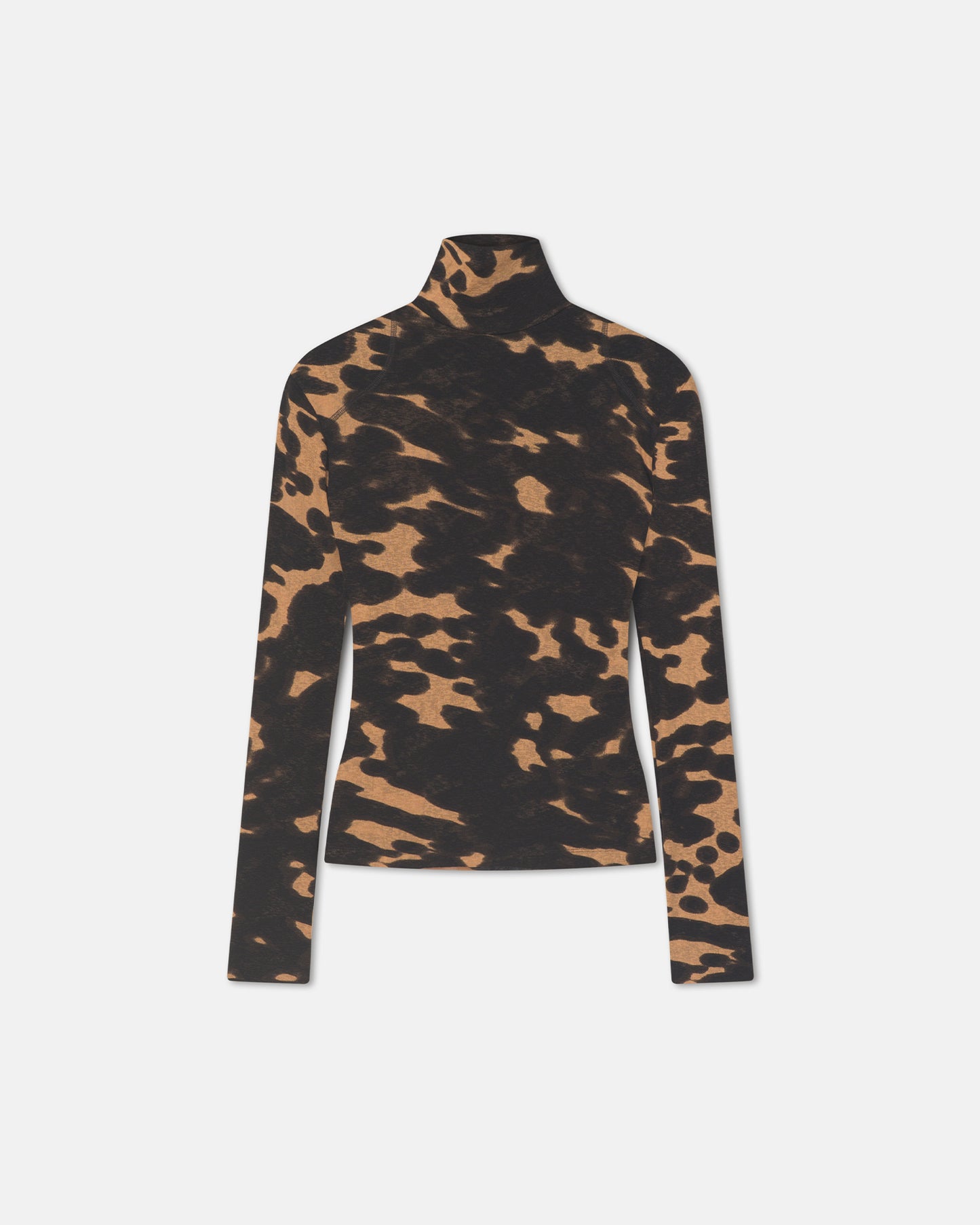 Nayeli - Mesh Jersey Long Sleeved Top - Midnight Mocha Apricot