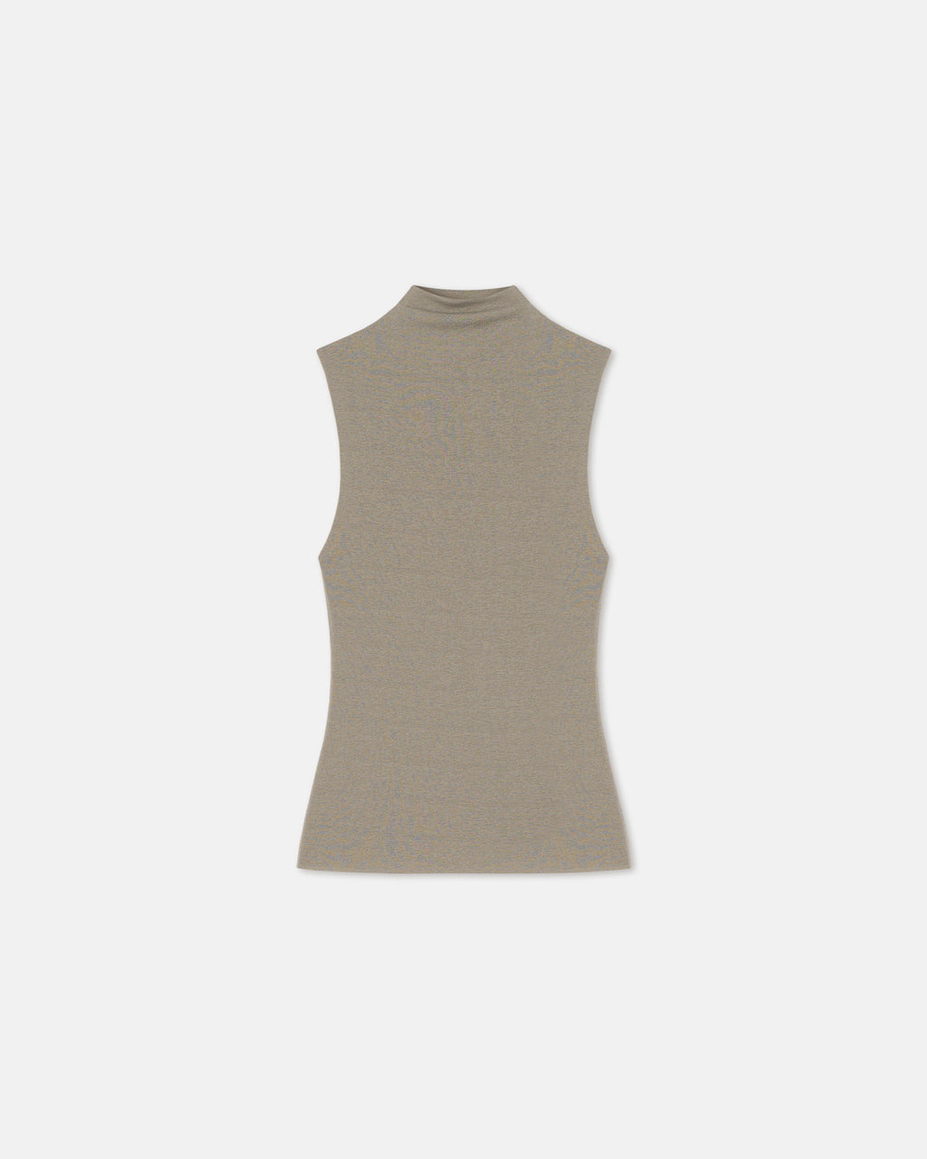 Annyka - Mesh Jersey Sleeveless Top - Fog