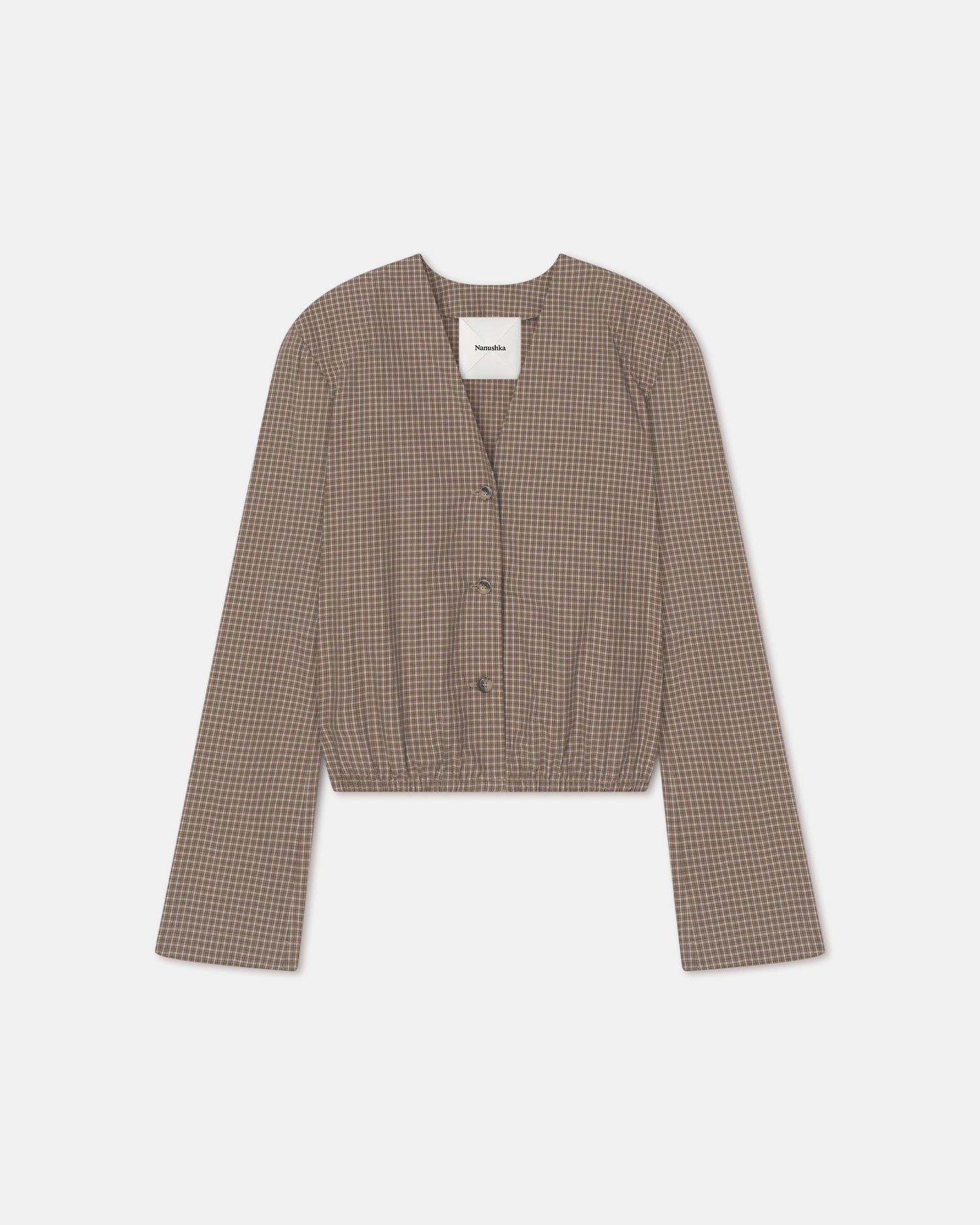 Tristin - Checked Shirting Shirt - Brown/Creme