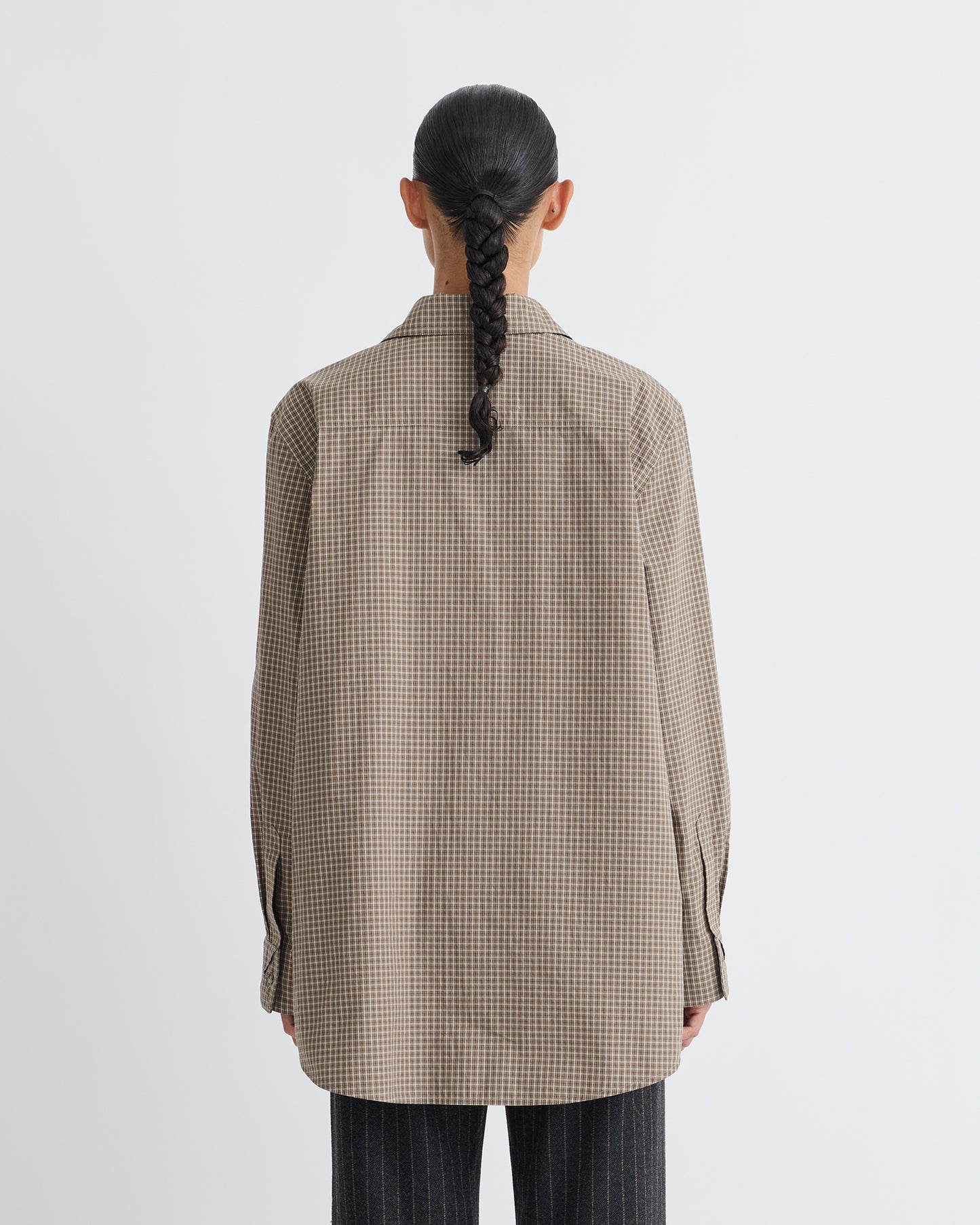 Arleen - Checked Shirting Shirt - Brown/Creme
