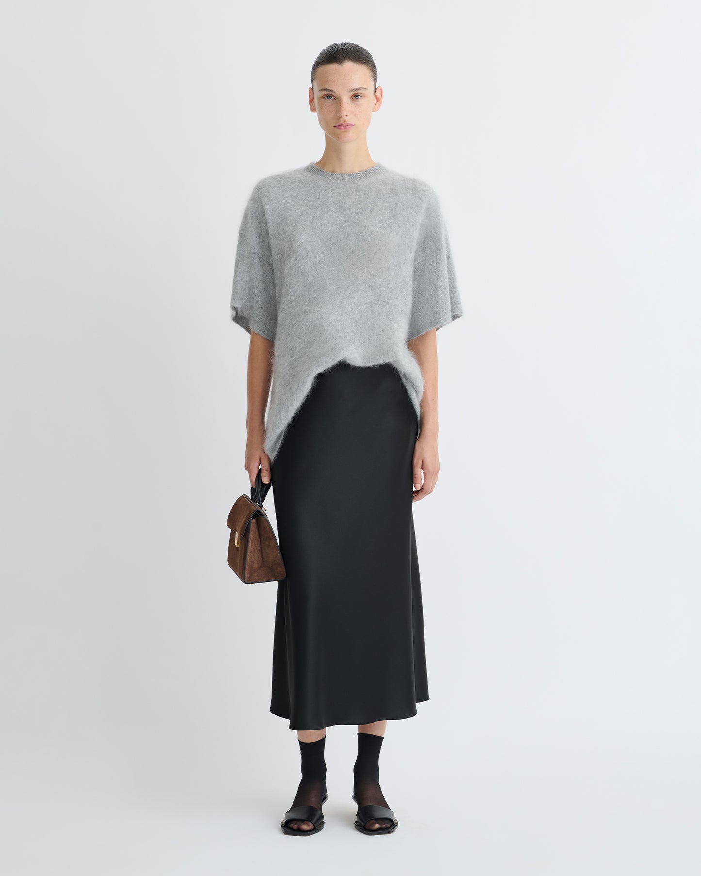 Seema - Brushed Cashmere Tank Top - Grey