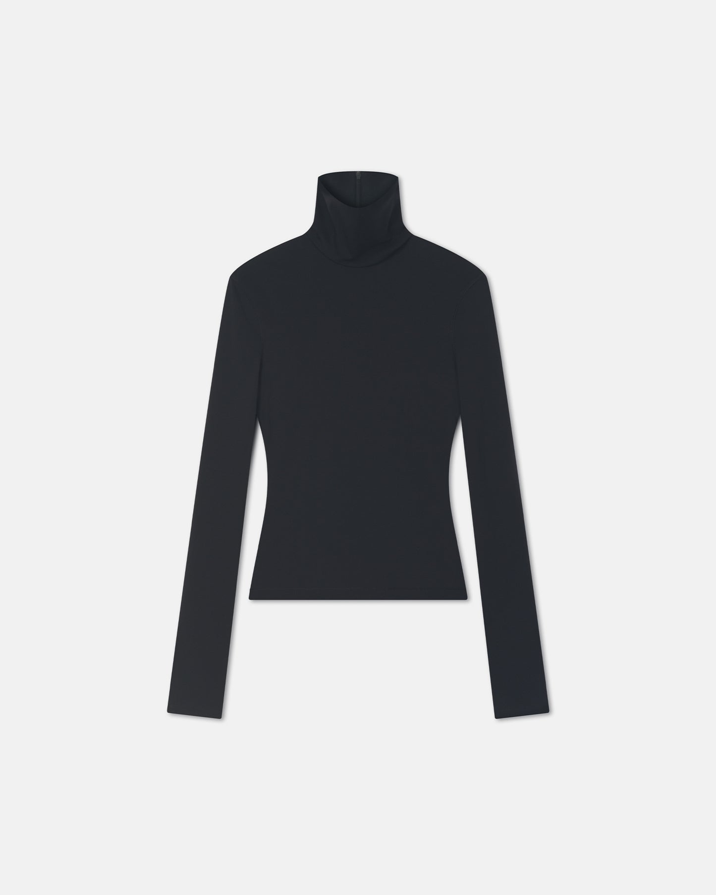 Anona - Stretch Jersey Long Sleeved Top - Black