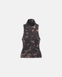 Sula - Stretch Velvet Sleeveless Top - Midnight Mocha Brown