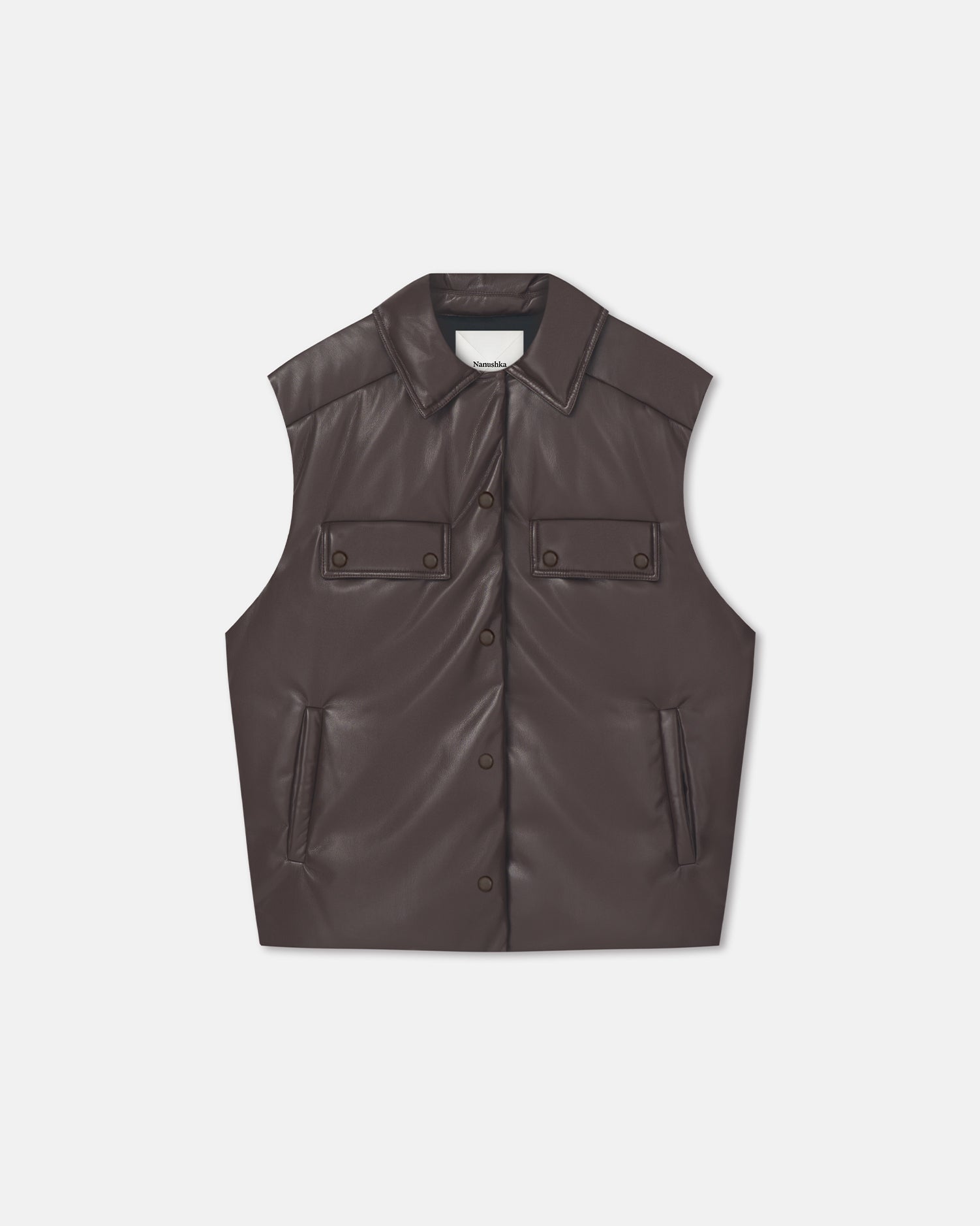 Karlene - Okobor Vest - Coffee Ground